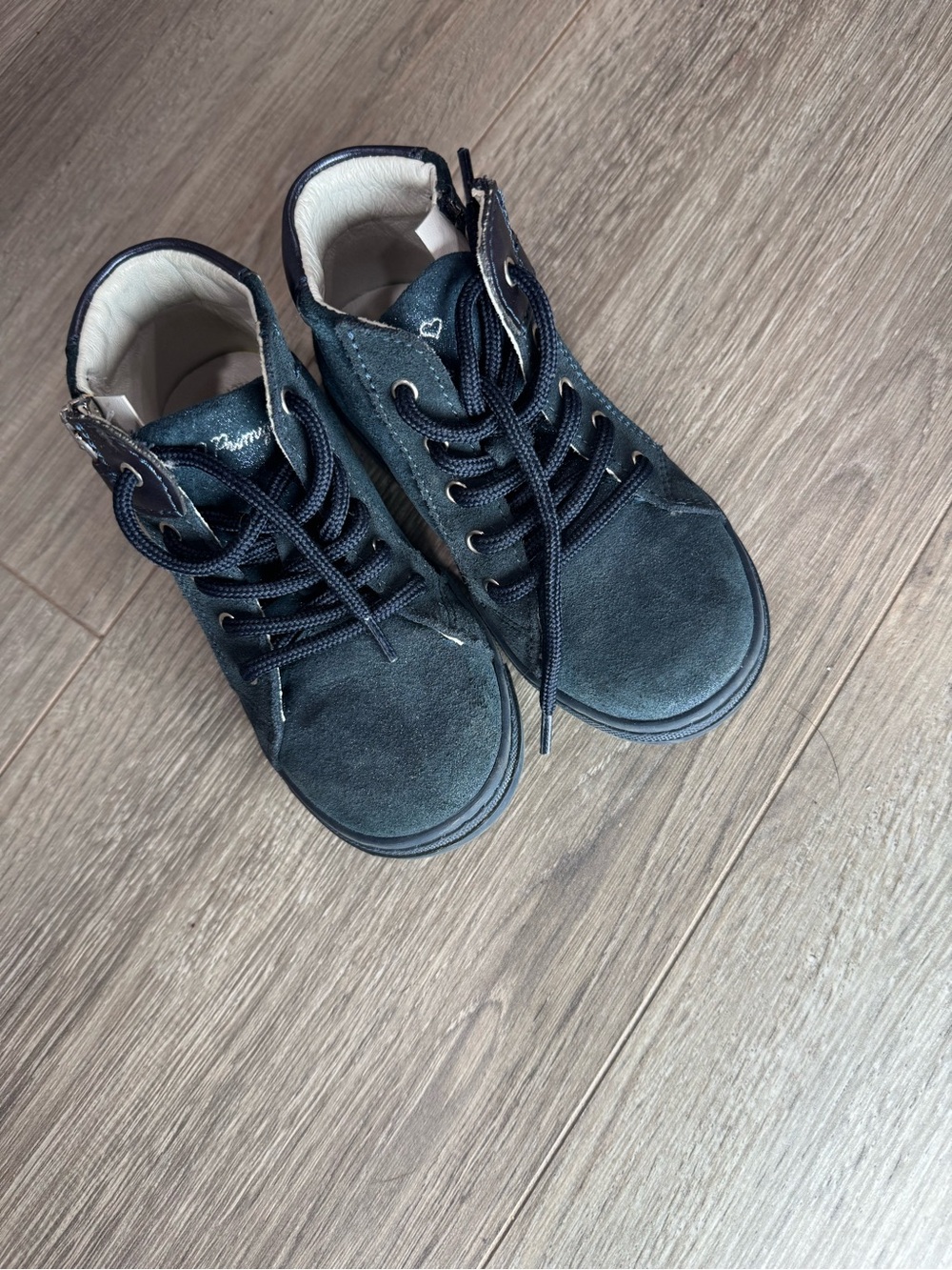 Primigi Navy Rhinestone High Top Shoe - Picture 4 of 7